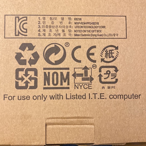 Dell USB Keyboard KB216 - Slim Wired Black UK Layout *BRAND NEW* KB216-BK-UK - Picture 6 of 7